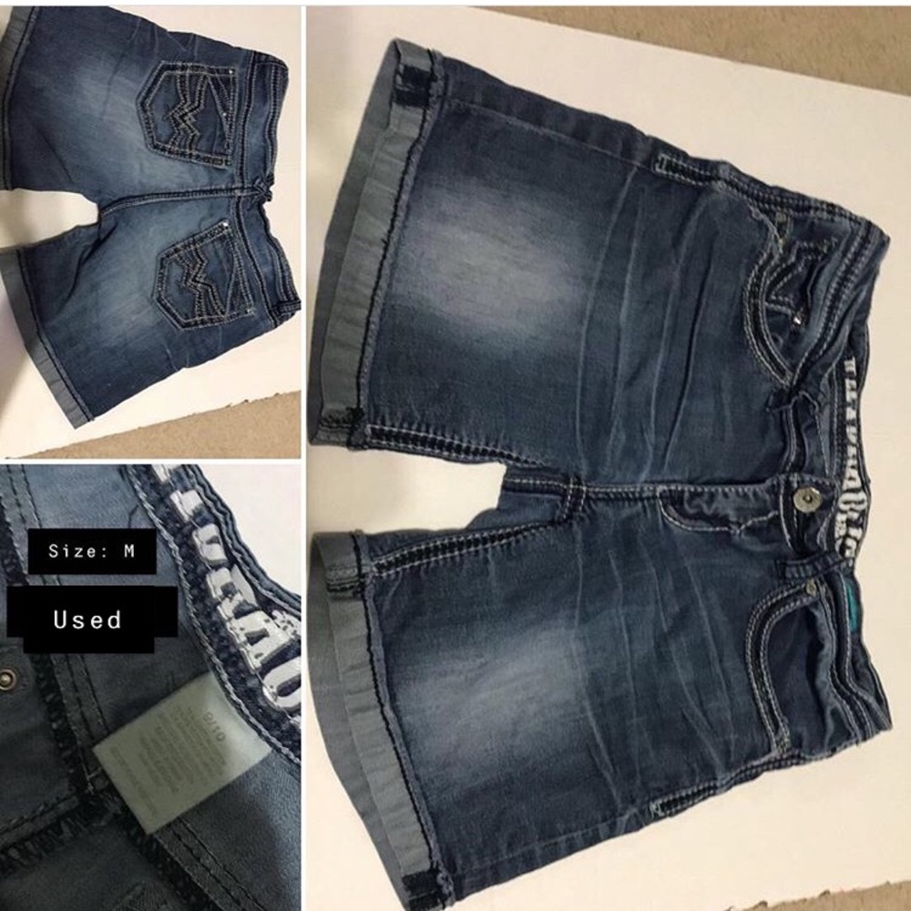 Blue jean shorts